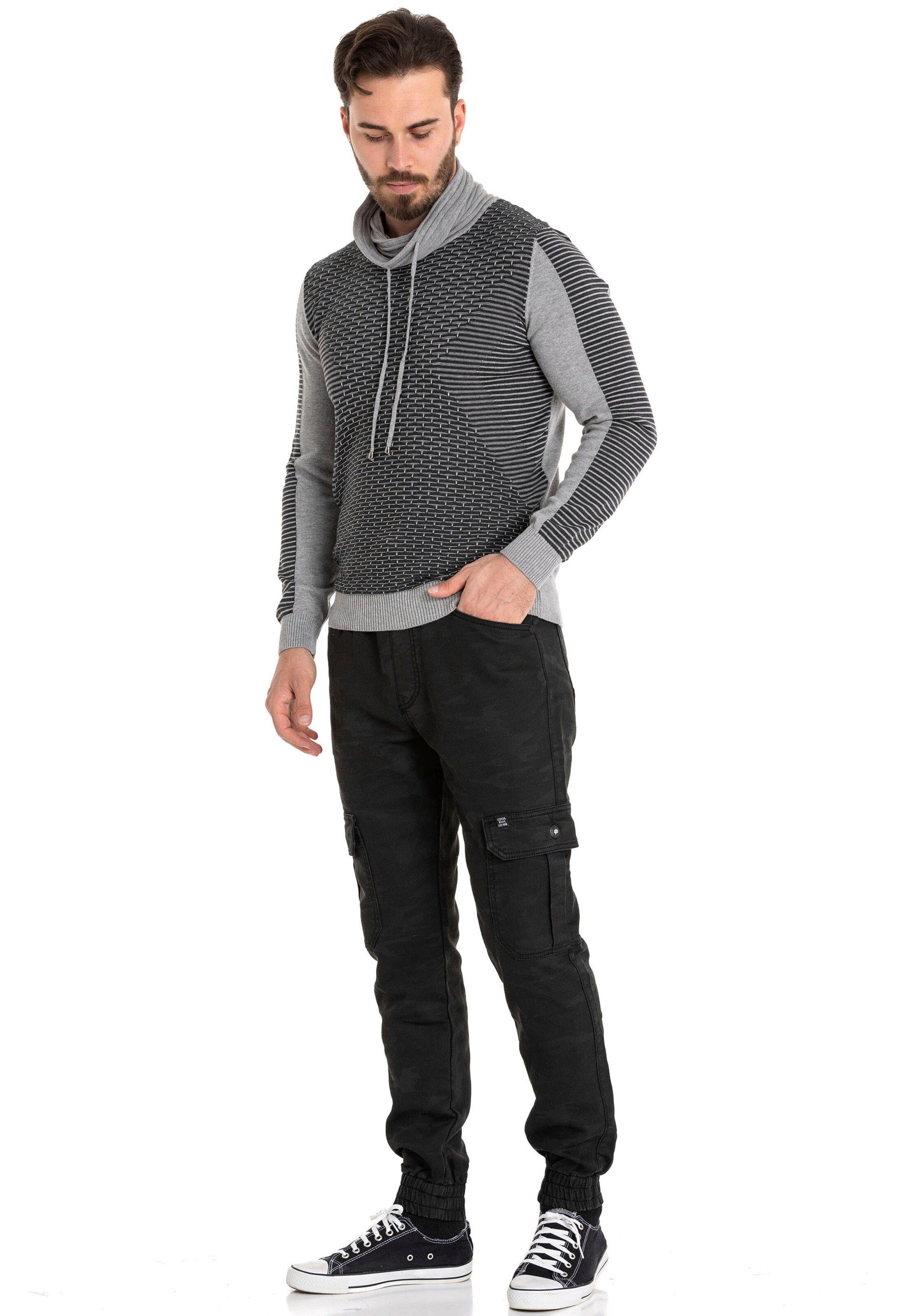 CIPO & BAXX Trui in Grijs