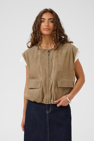 CULTURE Vest 'CUannemie' in Beige: front