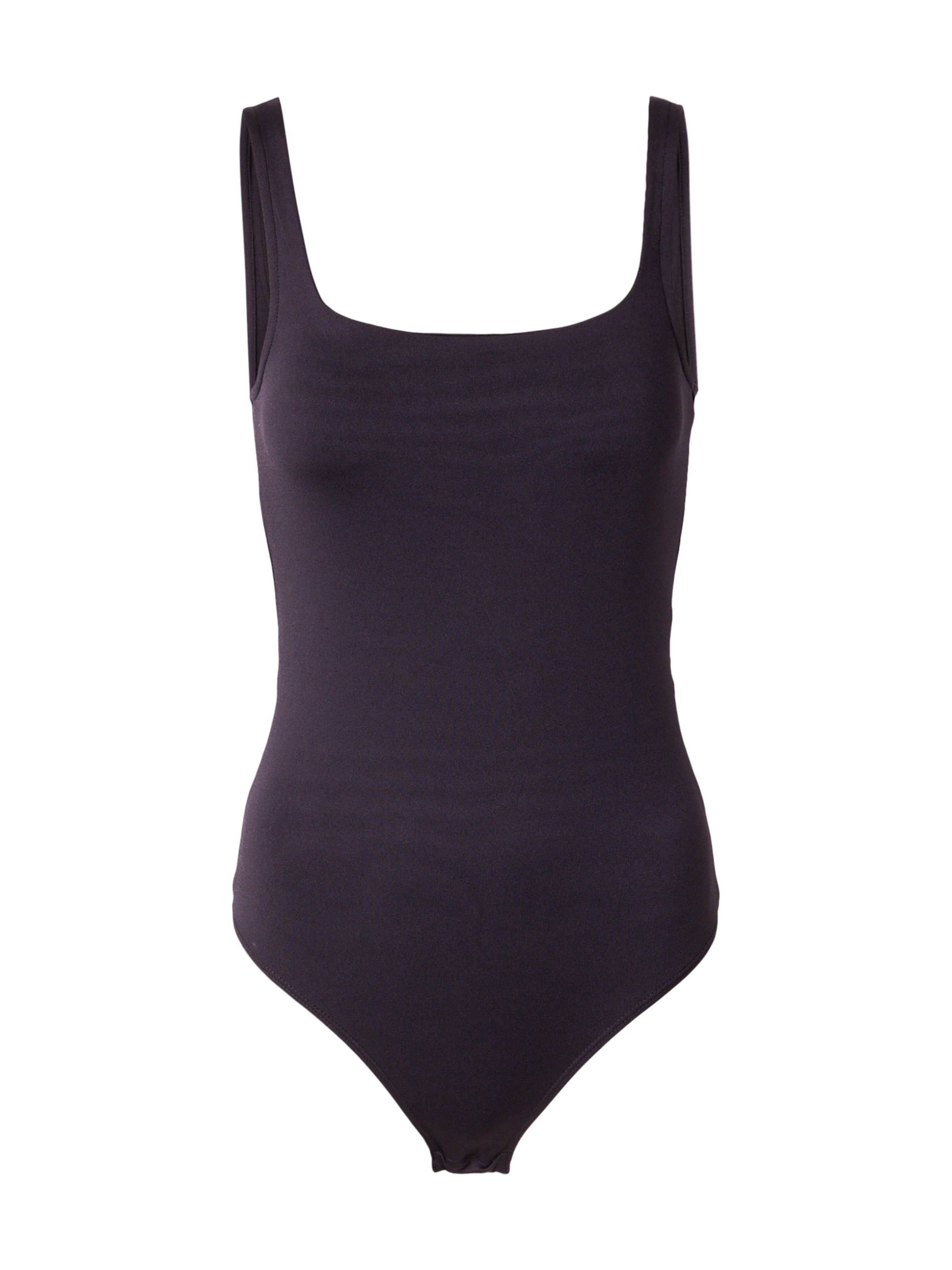 PIECES Shirt bodysuit 'PCECHO' in Black: front