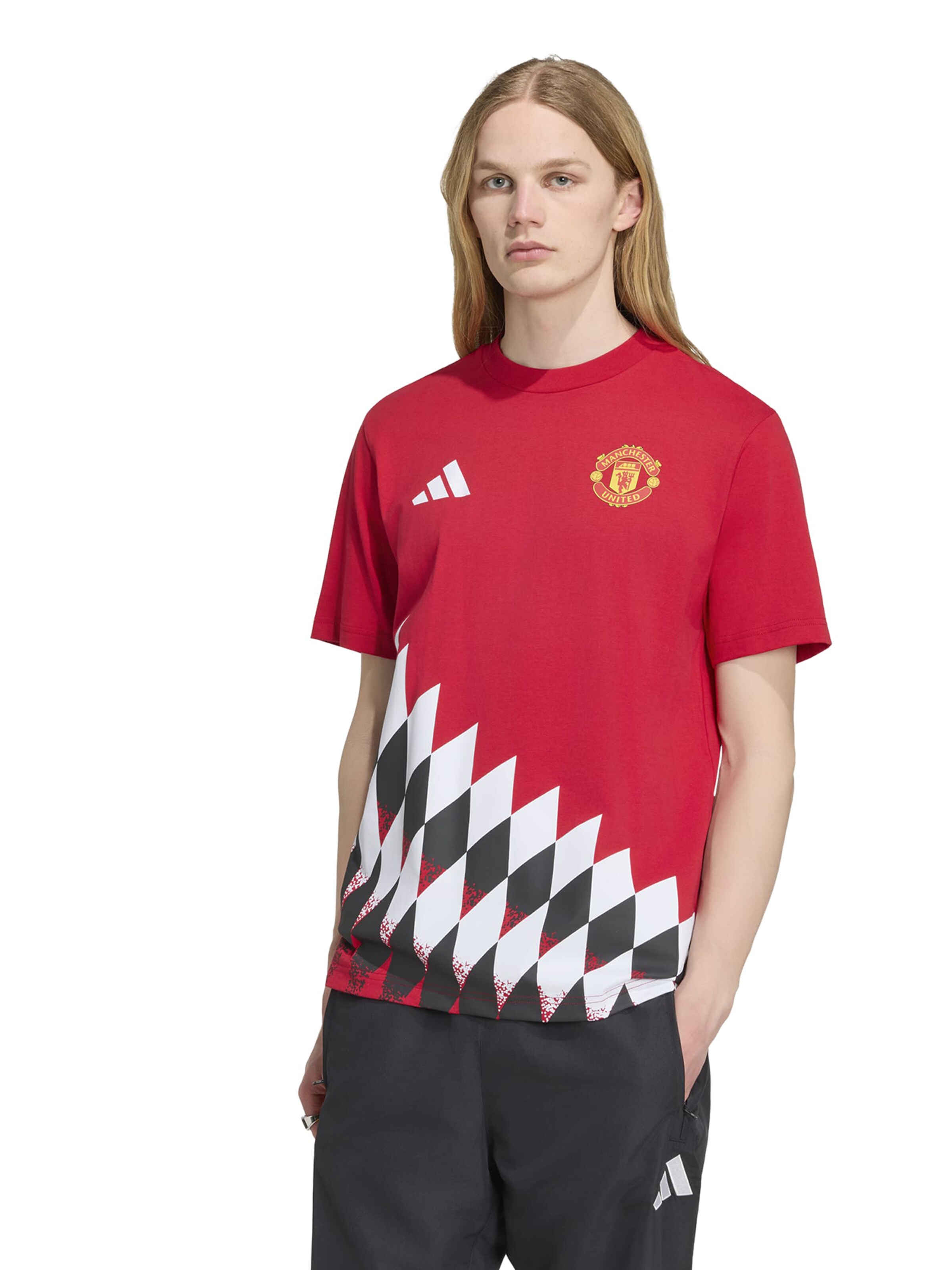 Tricot 'MUFC' de la ADIDAS PERFORMANCE pe roșu: față