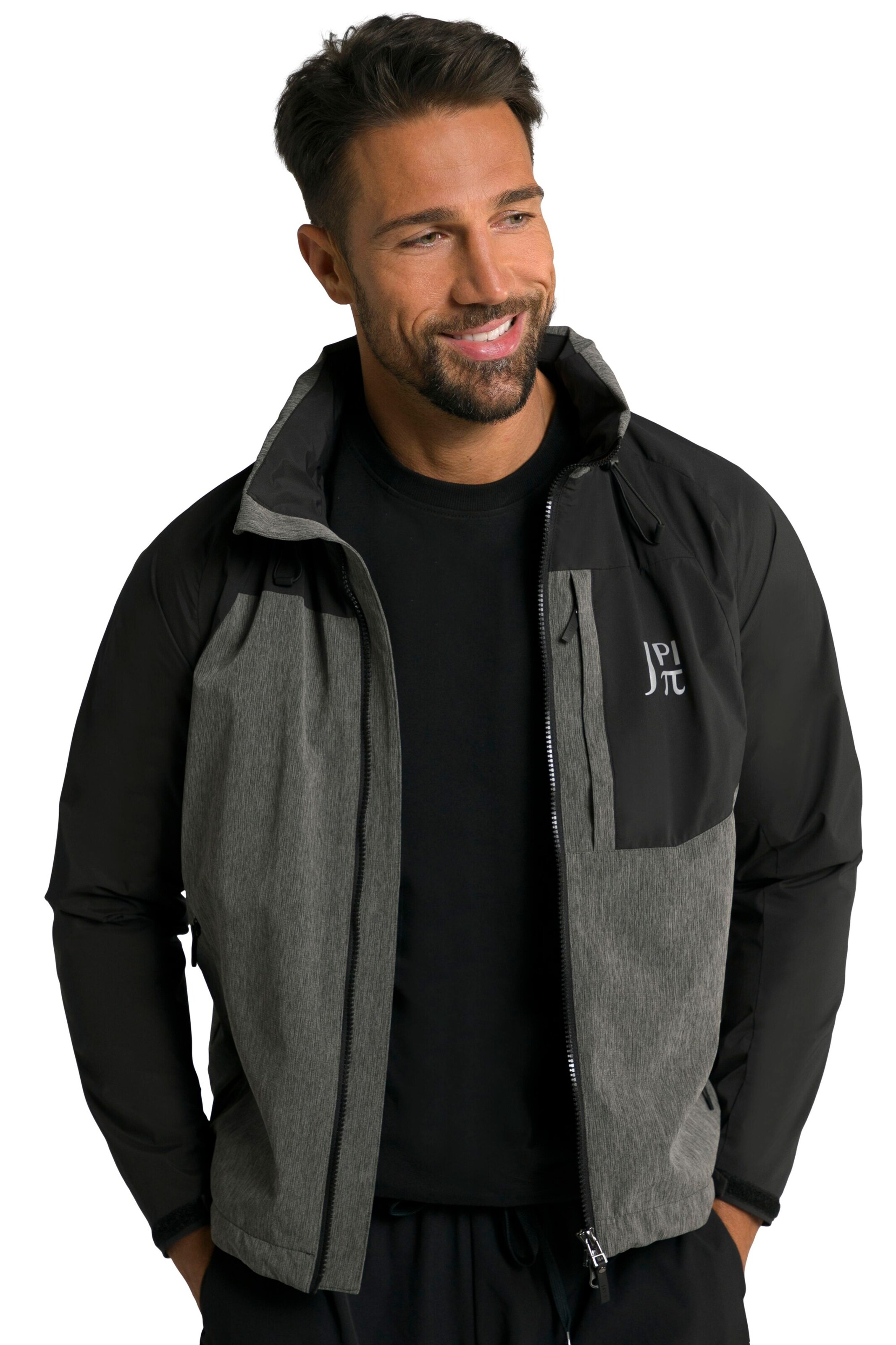 JAY-PI Sportjacke in Schwarz: Vorderseite