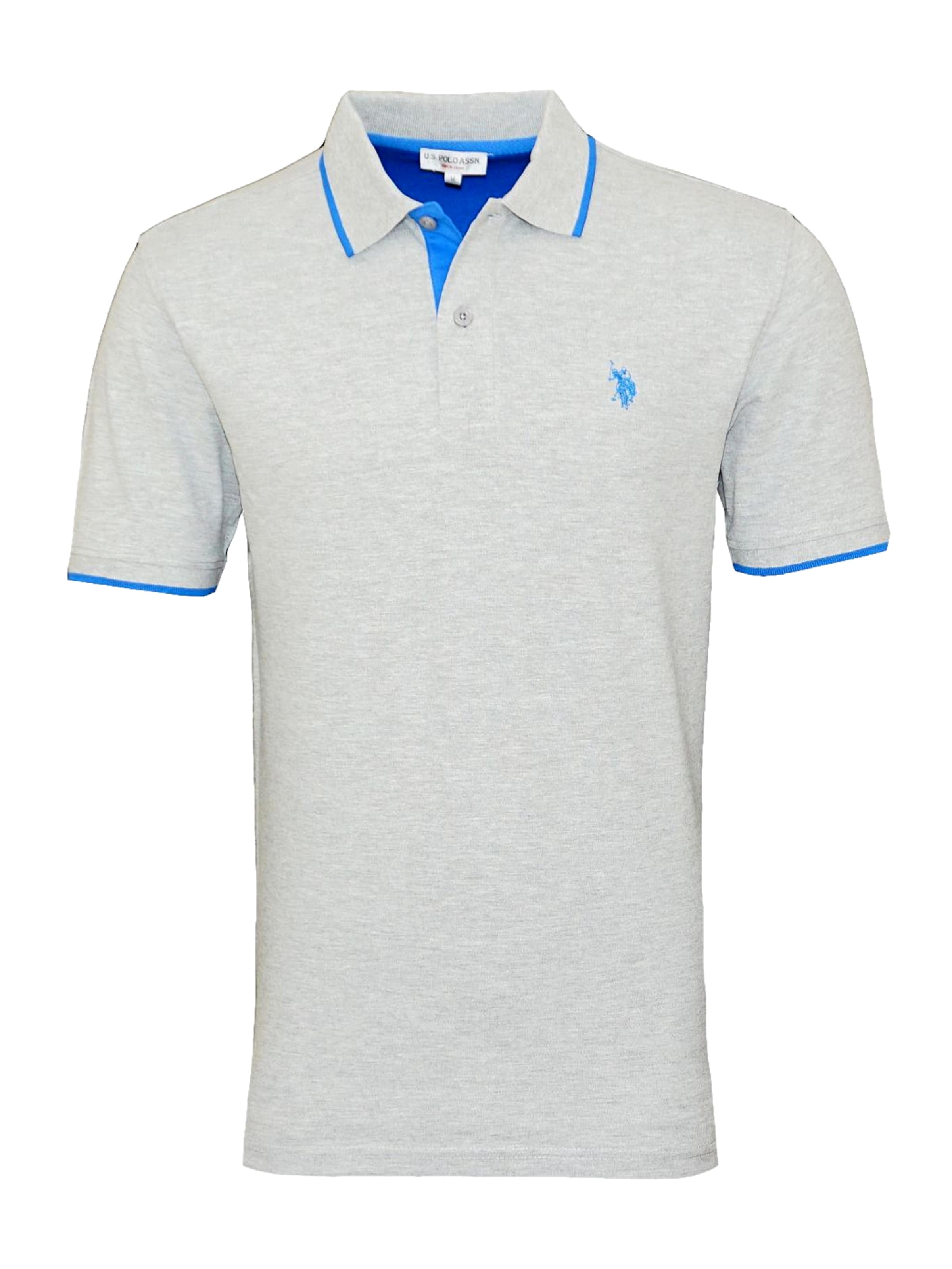 Tricou U.S. POLO ASSN. pe gri amestecat, Vizualizare produs