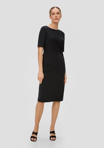 s.Oliver BLACK LABEL Kleid in Schwarz: predná strana