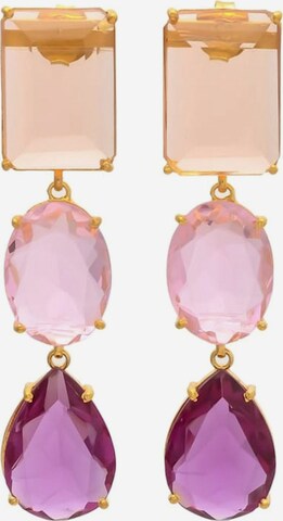 Gemshine Earrings in Gold: front