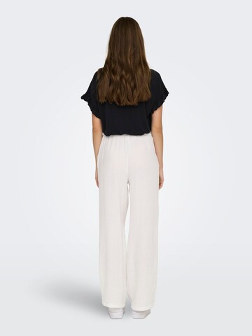 ONLY Wide leg Broek 'THYRA' in Wit