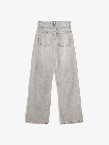 Bershka Wide leg Jeans in Grijs