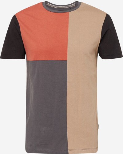 BLEND T-Shirt in beige / grau / orange / schwarz, Produktansicht