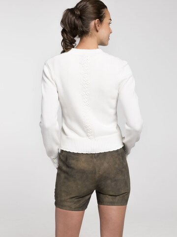 SPIETH & WENSKY Knitted costume cardigan 'Brescia' in White