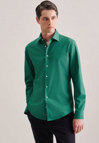 SEIDENSTICKER Slim fit Business Shirt in Green