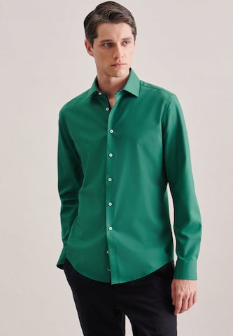 Coupe slim Chemise business SEIDENSTICKER en vert