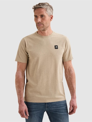VANGUARD Paita 'T-shirt in cotton jersey with stretch' värissä harmaa: etupuoli
