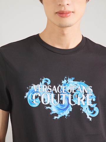 Versace Jeans Couture T-Shirt '80GAHE02' in Schwarz
