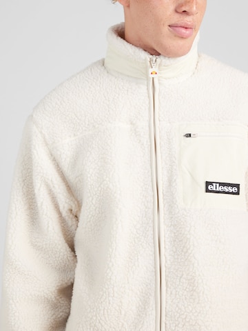 ELLESSE Funktionsfleecejacke 'Este' in Weiß