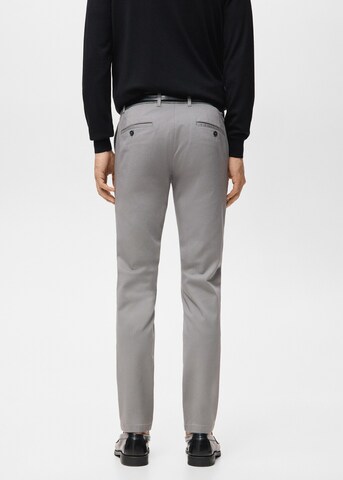MANGO MAN Slim fit Chino Pants 'Barna' in Grey