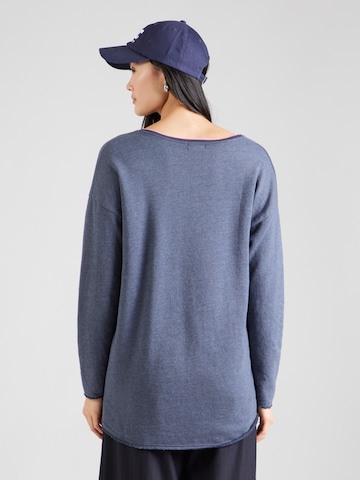 Zwillingsherz Sweatshirt 'Positive Mind' in Blau