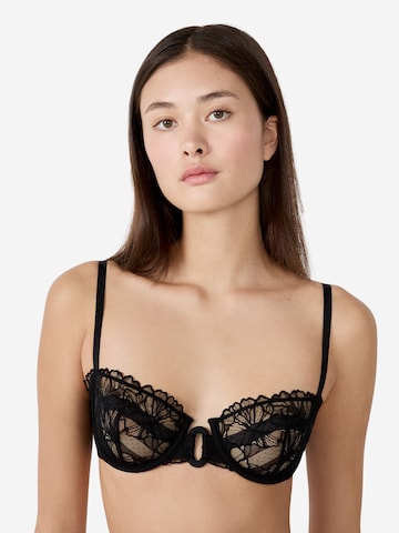 ETAM Balconette Rintaliivi 'Hedonisme' värissä musta