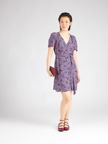 sessun - Vestido camisero en azul: frente