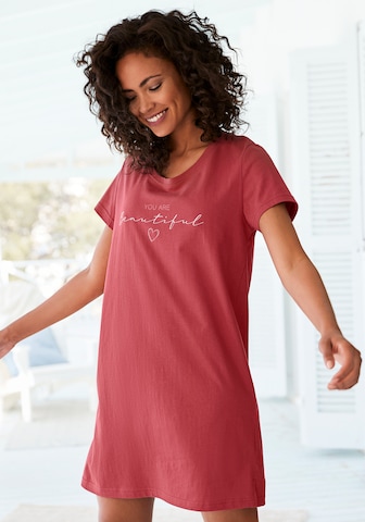 VIVANCE Nightgown in Red: front