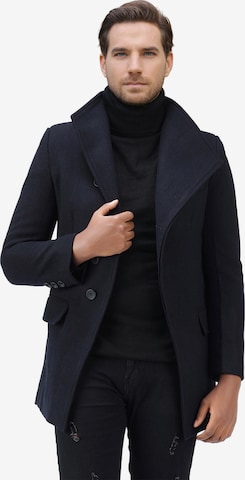 YOUTHUP Winter Coat in Blue: front