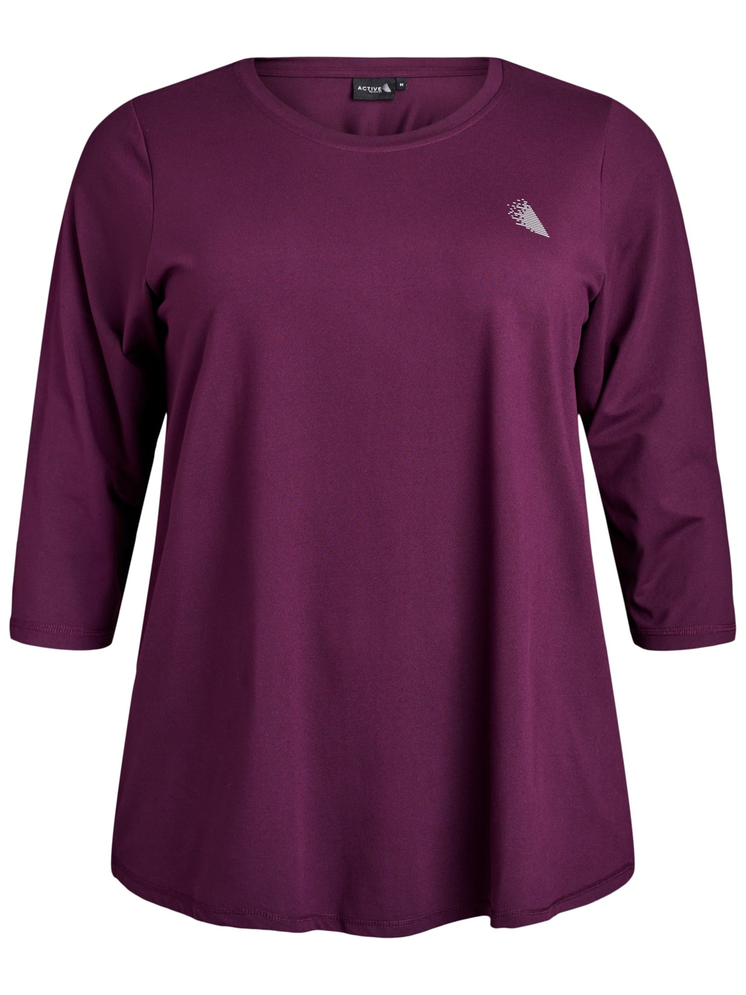 Active by Zizzi Функционална тениска &#x27;ABASIC ONE&#x27; в лилав: отпред