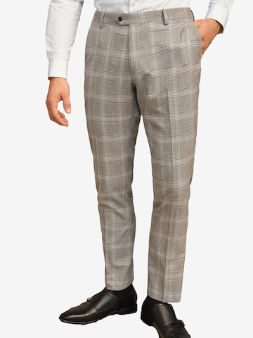 Next Slimfit Pantalon in Grijs: voorkant