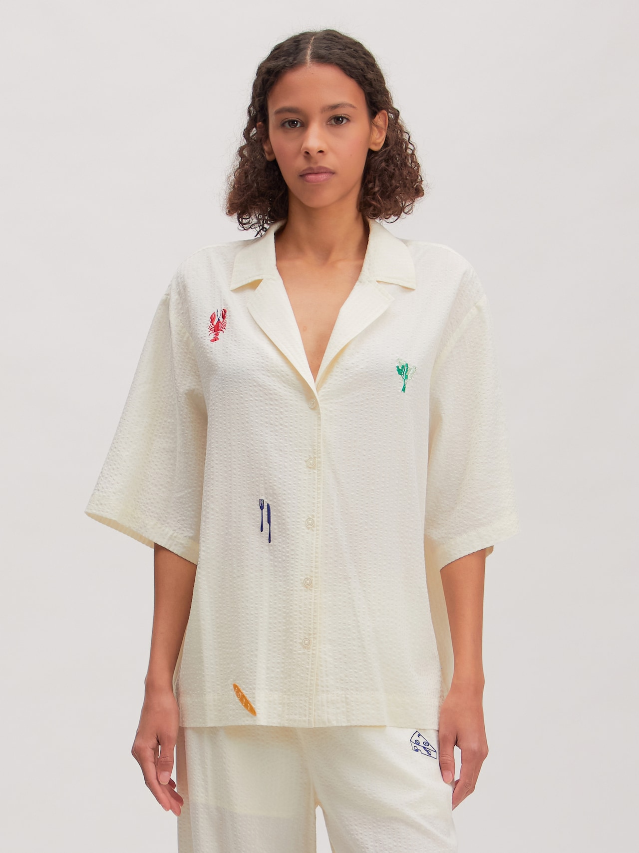 EDITED T-shirt oversize 'Holly' beige