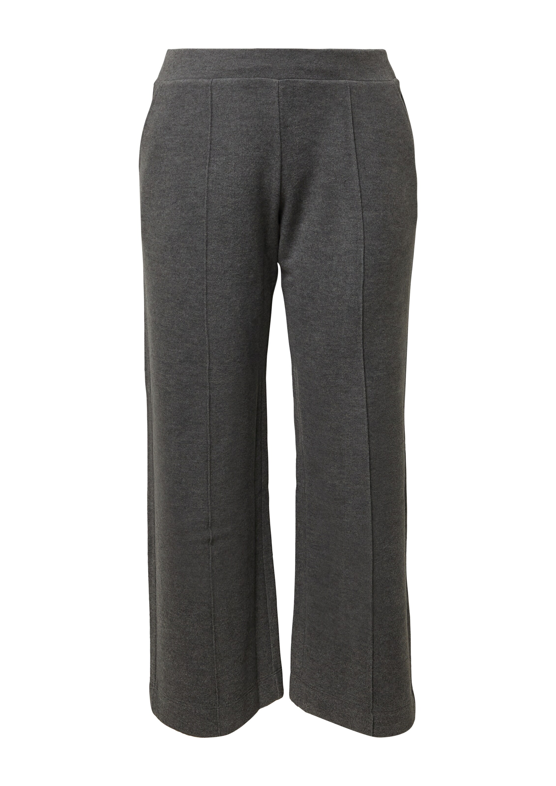 s.Oliver Red Label Plus Wide Leg Hose in Grau: Vorderseite