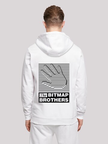 F4NT4STIC Sweatshirt 'Bitmap Bros' in Wit