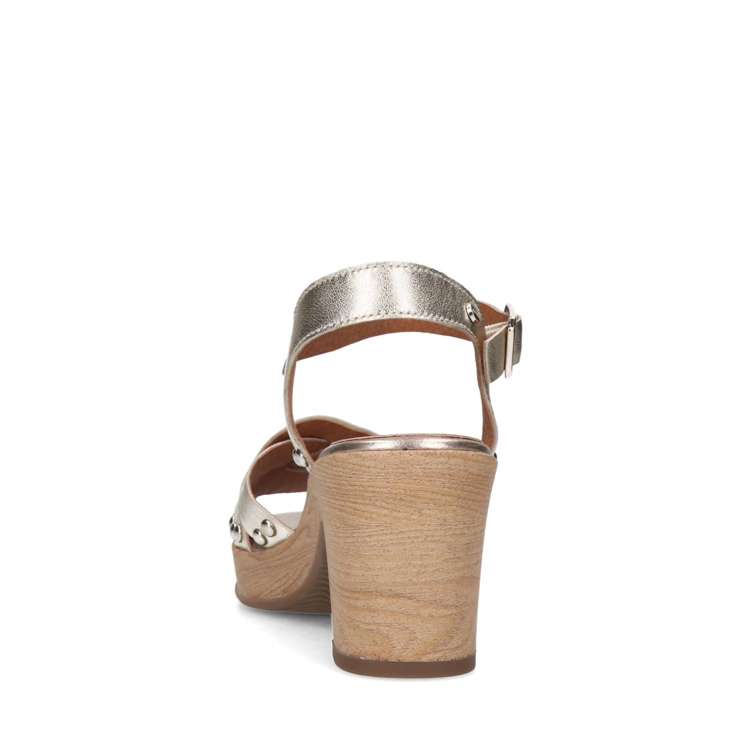 MANFIELD Sandale in Gold