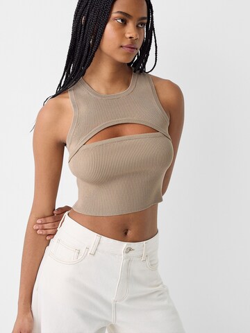 Bershka Top in Beige