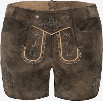 SPIETH & WENSKY Slimfit Trachtenhose Perga in Braun: Vorderseite