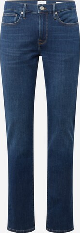 FRAME Skinny Jeans in Blue: front