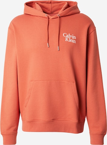 Calvin Klein Jeans Sweatshirt in Orange: Vorderseite