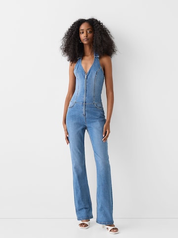 Tuta jumpsuit di Bershka in blu: frontale