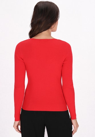 faina - Pullover em vermelho