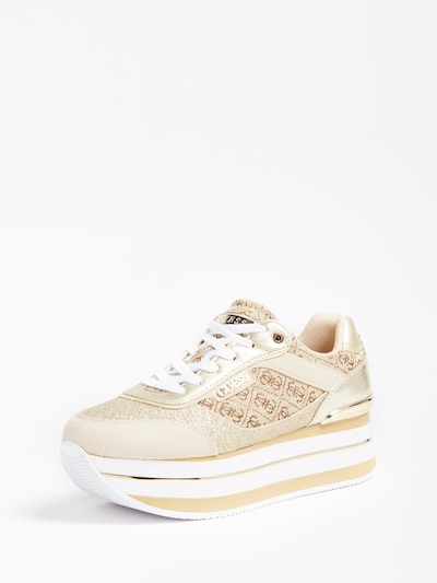 GUESS Sneaker low i beige / mørkebeige / hvid, Produktvisning