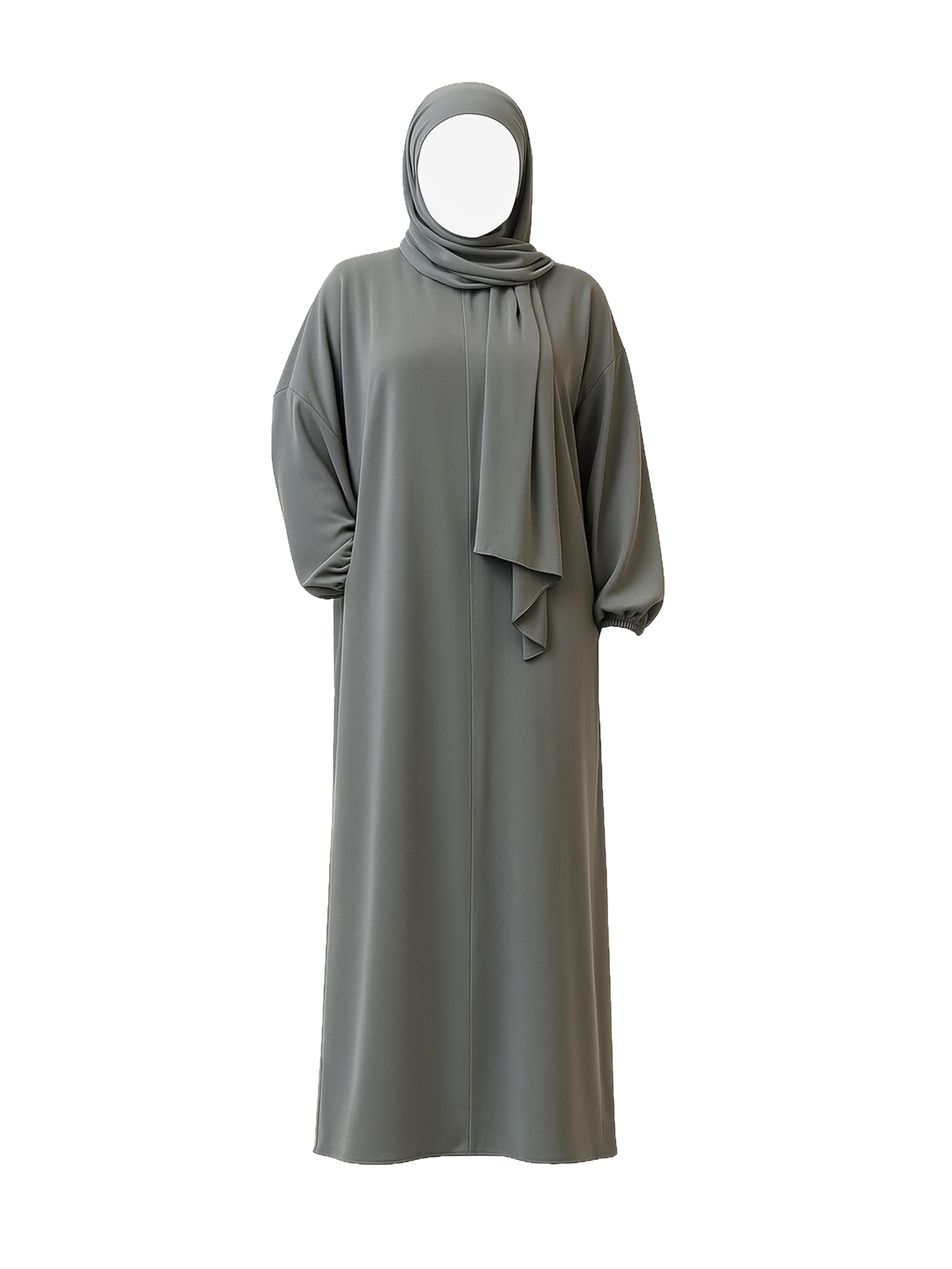 Robe Elara en gris : devant