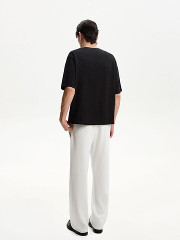 Bershka Wide leg Byxa i vit