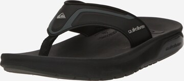 Tongs QUIKSILVER en noir : devant