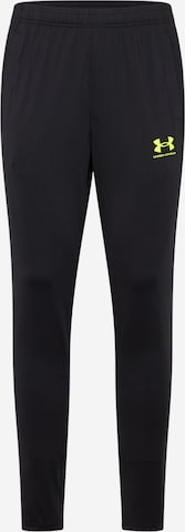 UNDER ARMOUR Slimfit Sportbroek 'Challenger' in Zwart: voorkant