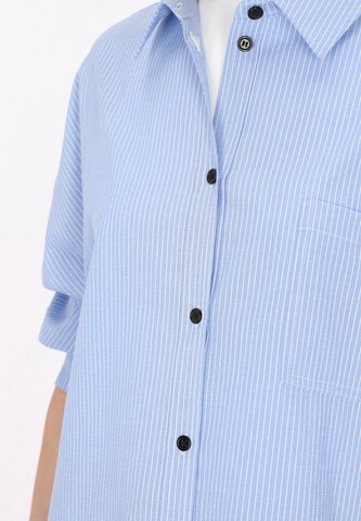 usha BLUE LABEL Blouse 'Classic Look' in Blauw