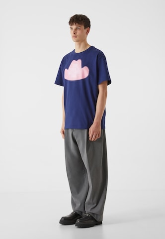 Lost Youth Shirt 'Lost Youth Tee - Wild Room Service' in Blauw