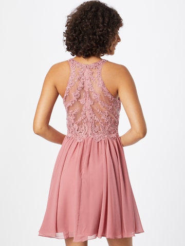 Robe de cocktail Laona en rose