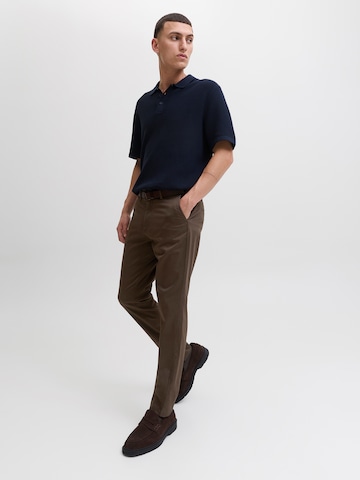 JACK & JONES Slim fit Chino trousers 'JJIMARCO JJBOWIE' in Brown