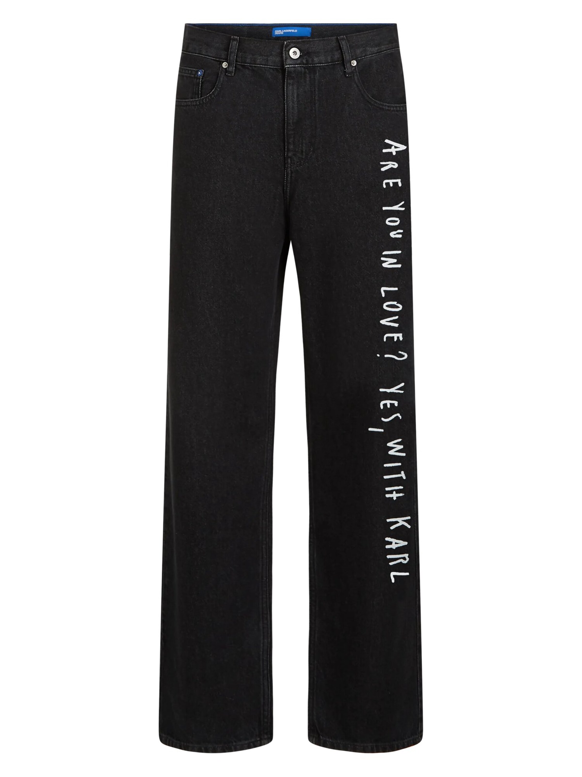 KARL LAGERFELD JEANS Jeans 'KLJ X Pietro Terzini' i 28/28 i sort / hvid, Produktvisning