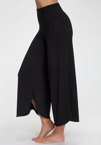 LASCANA Wide Leg Hose in Schwarz