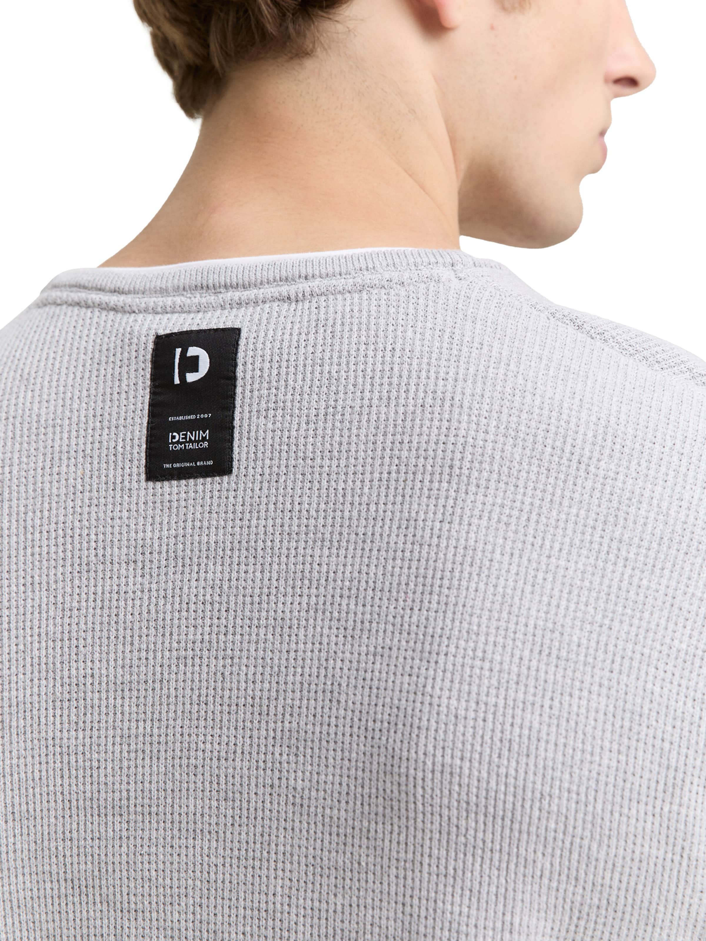 TOM TAILOR DENIM Sweater in Grey