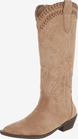 Ital-Design Stiefel in Braun: Vorderseite