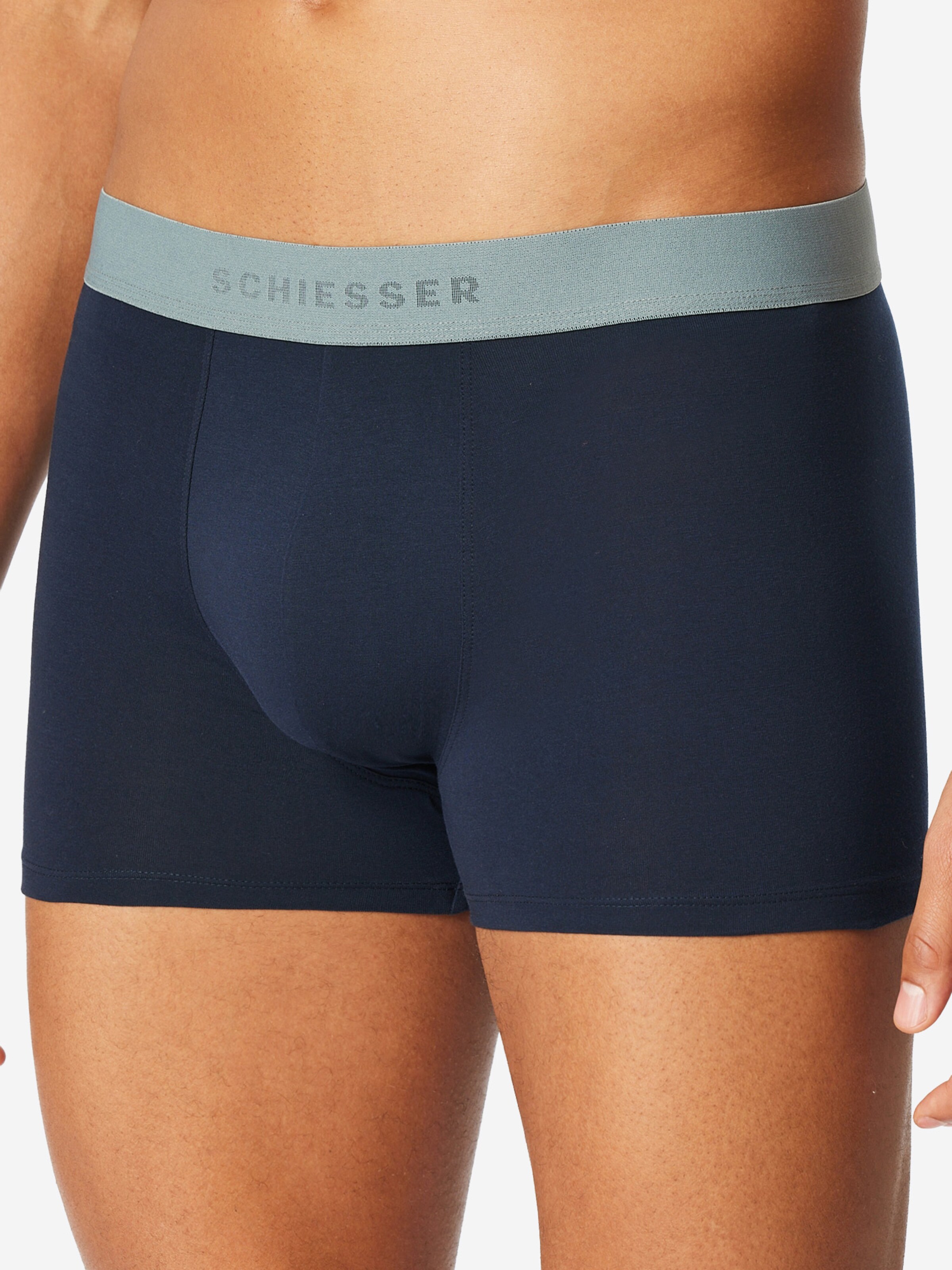 SCHIESSER Boxershorts '95/5 Organic Cotton'‌‌ in Blau: Vorderseite