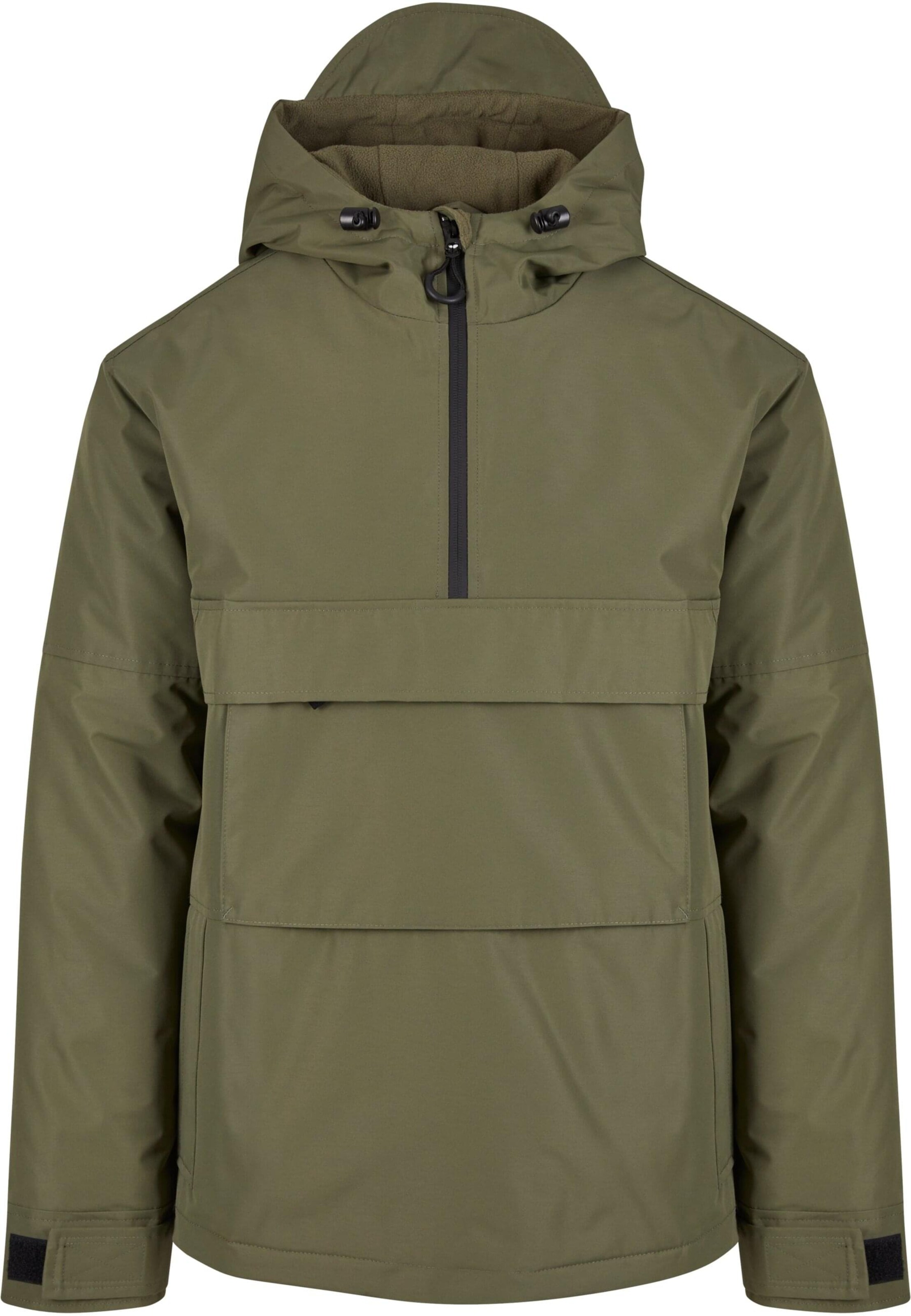 Brandit Between-season jacket in Green: front